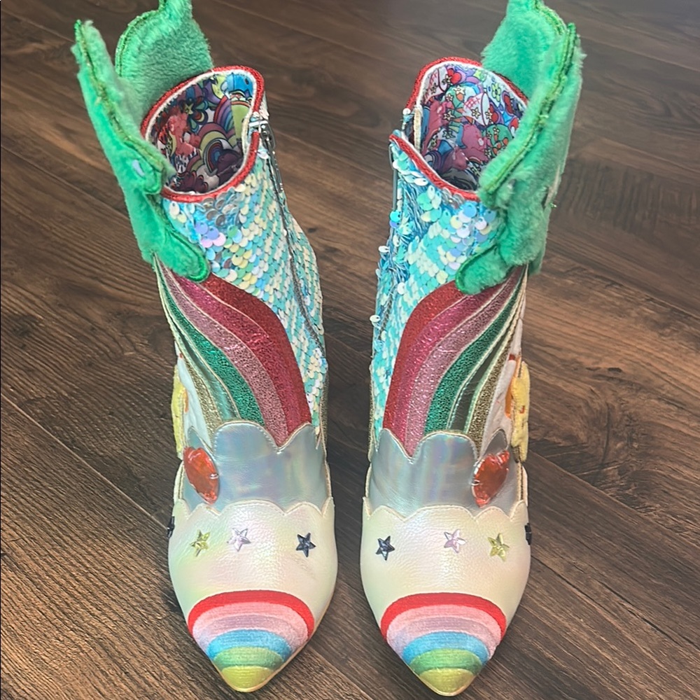 Irregular Choice care Bear boots 38 - Picture 3 of 10